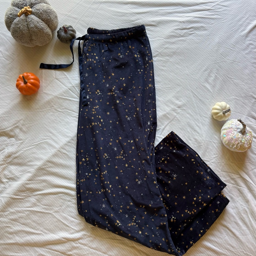 Stars Above Blue Pajama Pants with Yellow Stars